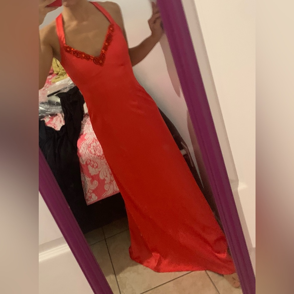 Long elegant evening gown